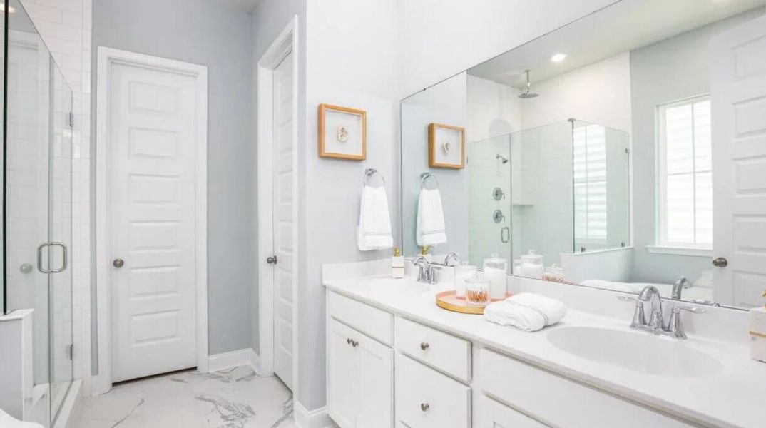 Furnished interior view inside a new home in Heron's Walk at Summers Corner: Row Collection, Summerville (Image 6).