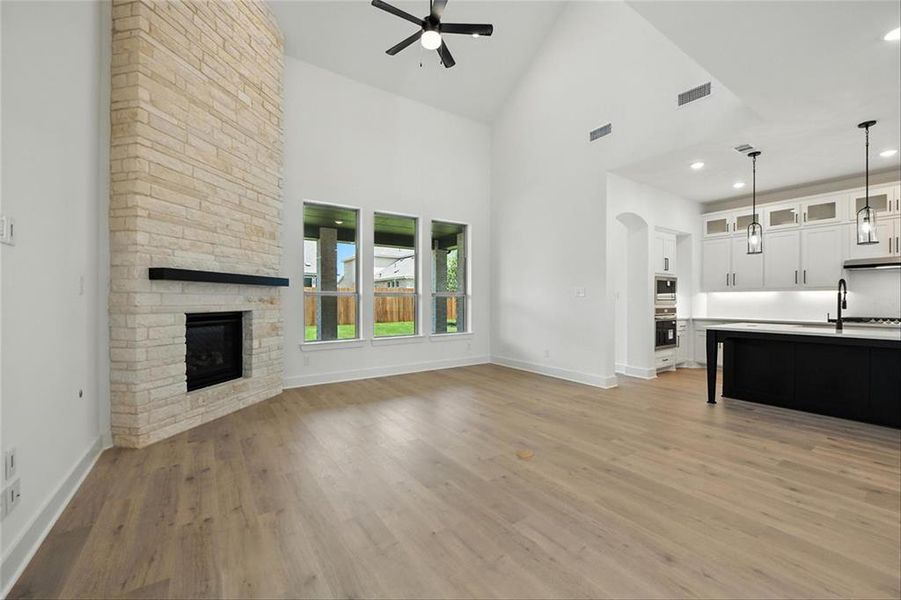 Spacious, unfurnished interior of a new home in Wildflower Ranch: 50ft. lots, Dish (Image 17). Spacious, unfurnished interior of a new home in Wildflower Ranch: 50ft. lots, Dish (Image 17).