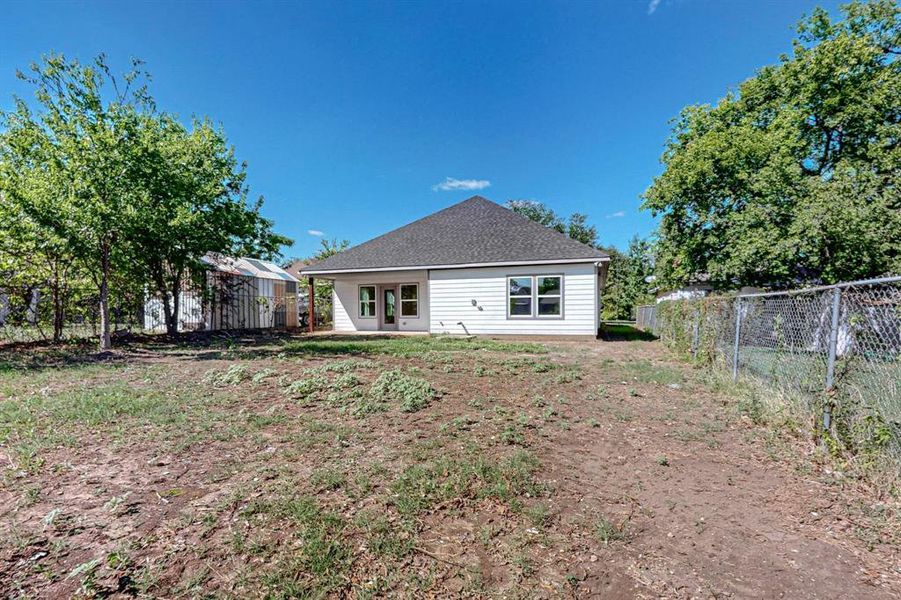 View of rear view of house