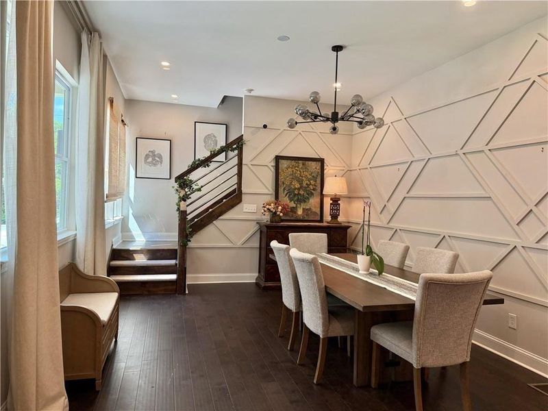 Furnished interior view inside a new home in , Atlanta (Image 13).