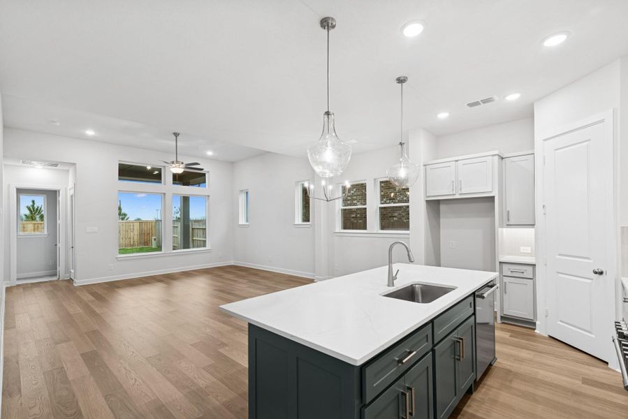 Furnished interior view inside a new home in Grange 45' Homesites, Katy (Image 2).