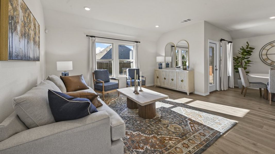 Furnished interior view inside a new home in Stonewyck Farms, Ennis (Image 15).