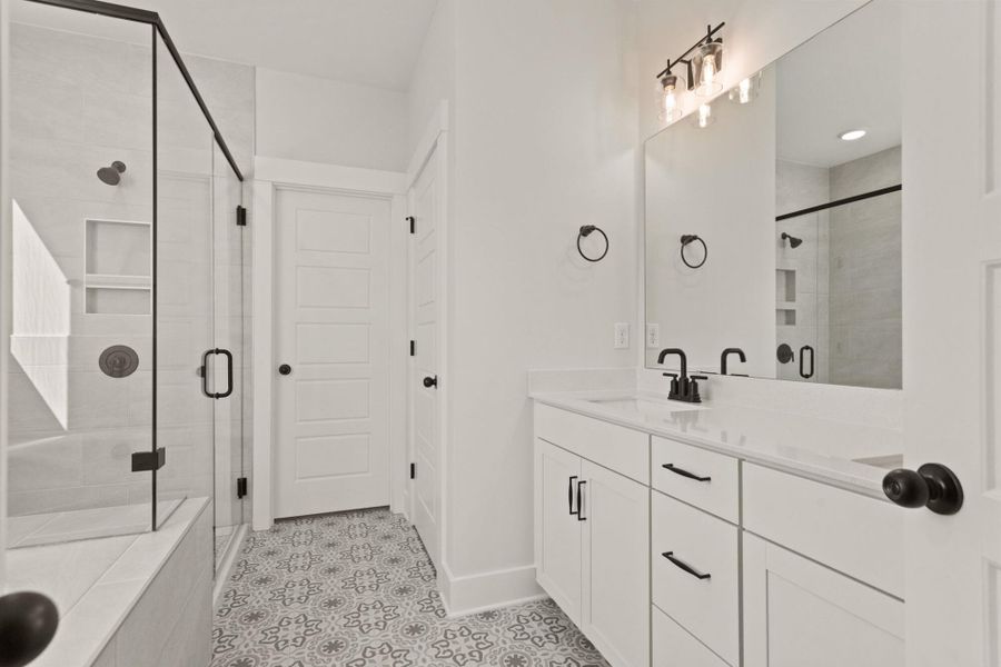 Furnished interior view inside a new home in Founders Club, Moore (Image 10).