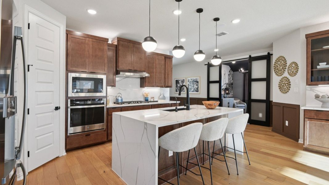 Representative furnished interior of a home built from the Fiji by DRB Homes in Sunflower Ridge, New Braunfels (Image 8).