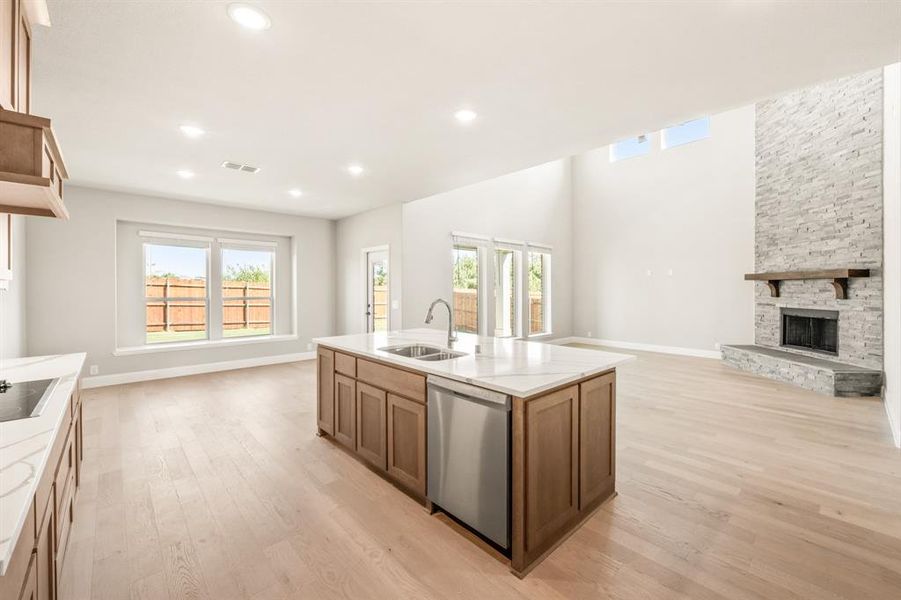Furnished interior view inside a new home in The Grove, Midlothian (Image 5).