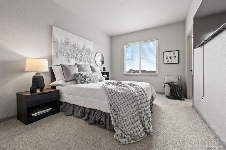 Bright & spacious 2nd bedroom with views!