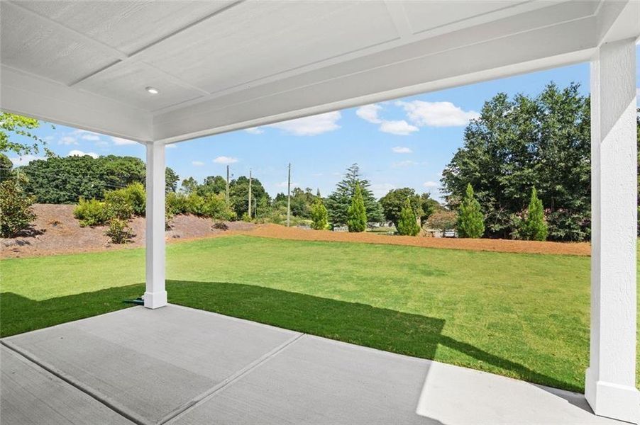 Exterior details and patio area of a home in Woodberry, Canton (Image 23).