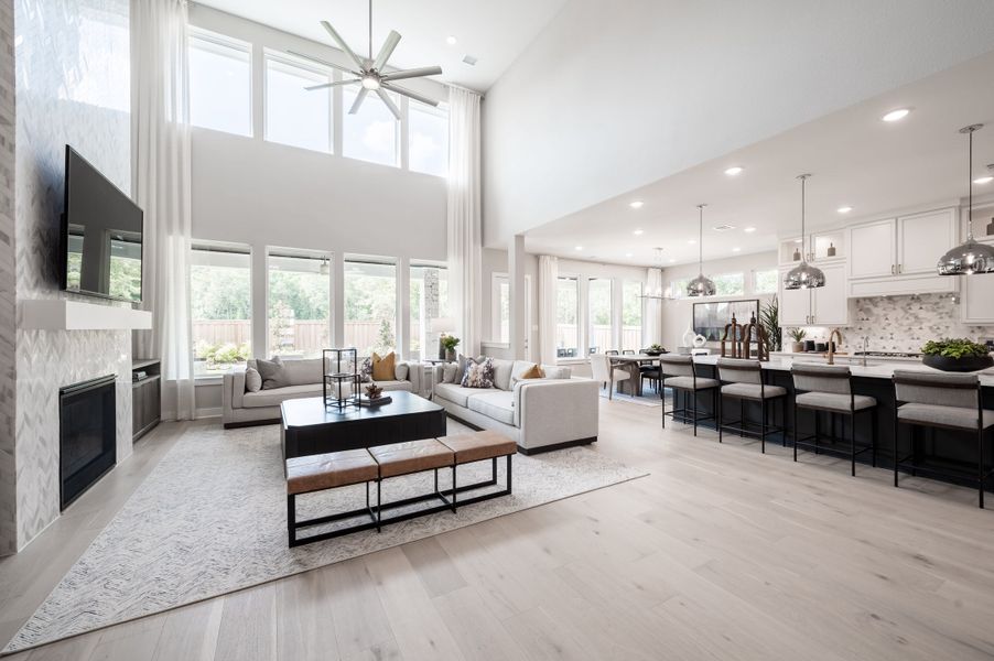 Representative furnished interior of a home built from the Snyder by Tri Pointe Homes in Harvest Green, Richmond (Image 13).