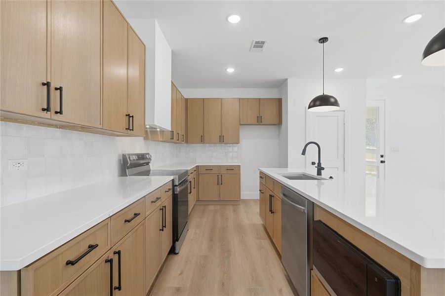 Furnished interior view inside a new home in , Dallas (Image 10).