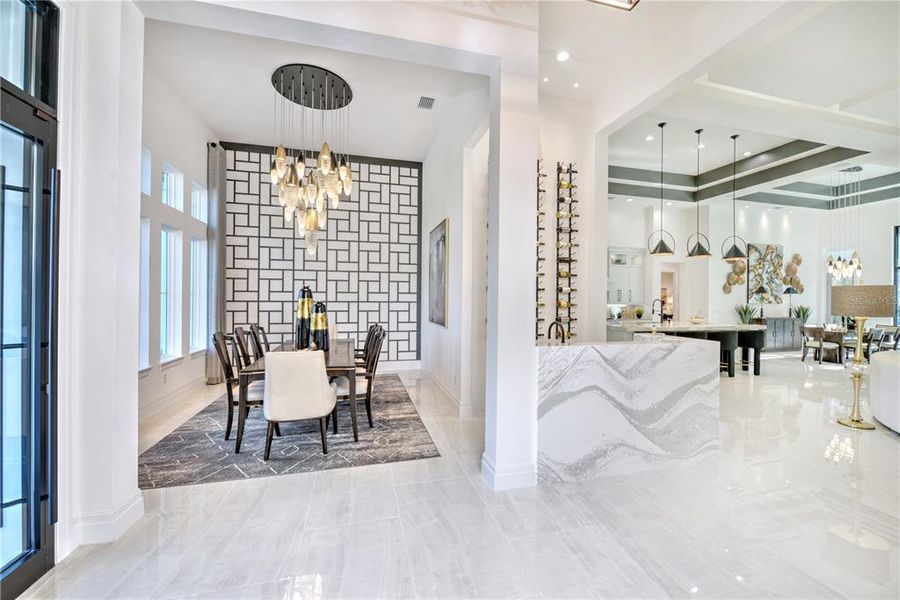 Furnished interior view inside a new home in The Estates at Brown's Landing, Port Orange (Image 5).