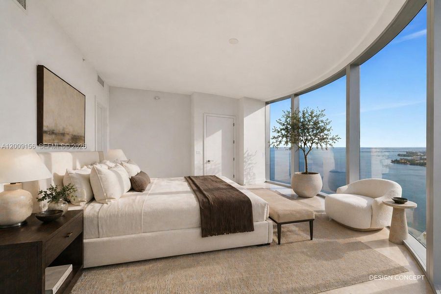 Furnished interior view inside a new home in , Miami (Image 6).