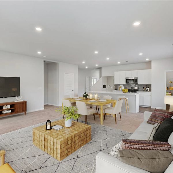 Representative furnished interior of a home built from the The Rome by Artisan Built Communities in Salacoa, Calhoun (Image 6).