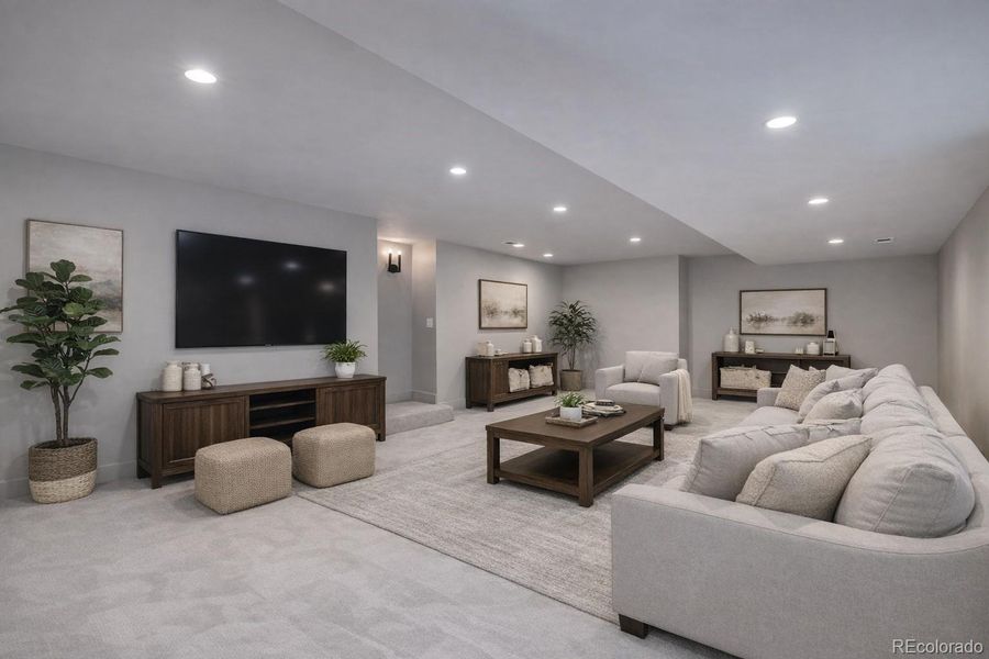 Furnished interior view inside a new home in , Denver (Image 12).