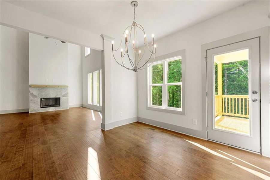 Spacious, unfurnished interior of a new home in Steeplechase, Hoschton (Image 30).