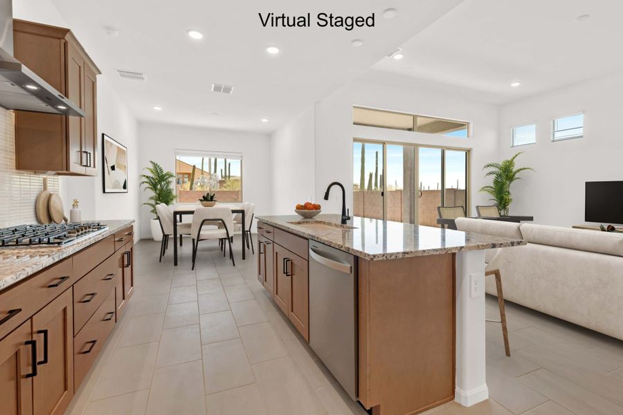 Furnished interior view inside a new home in Saguaro Reserve II, Marana (Image 8).