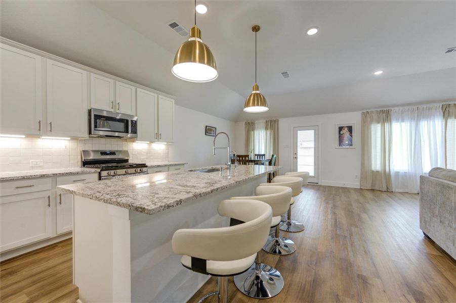 Furnished interior view inside a new home in Marvida, Cypress (Image 11).