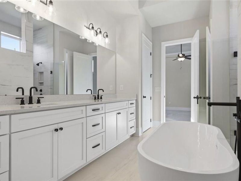 Furnished interior view inside a new home in The Village at Towne Lake, Woodstock (Image 13).