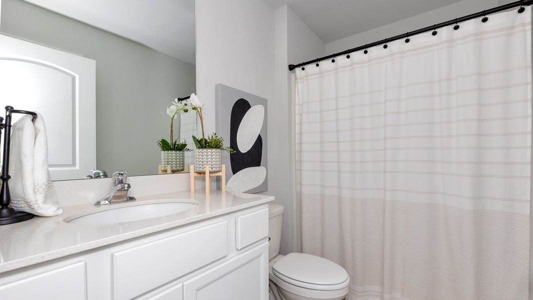 Representative furnished interior of a home built from the Lakeside by D.R. Horton in Bailey Park, Fayetteville (Image 27).