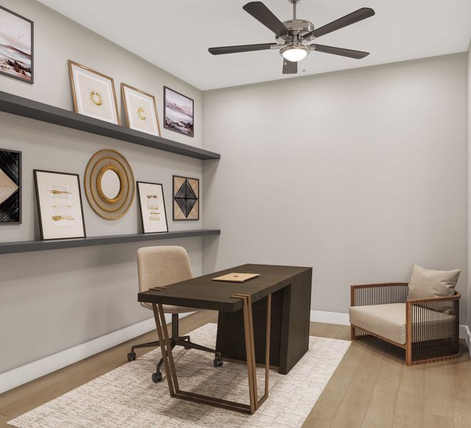 Representative furnished interior of a home built from the Lisbon by Tri Pointe Homes in Legacy Grove, Montgomery (Image 6).