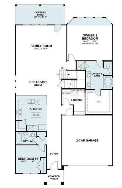 2D floor plan layout of this home in Barksdale, Leander, TX (Image 5).