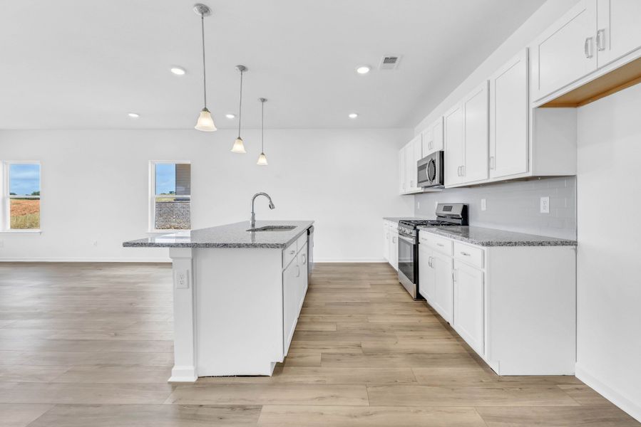 Furnished interior view inside a new home in The Oaks, Clarksville (Image 6). Furnished interior view inside a new home in The Oaks, Clarksville (Image 6).