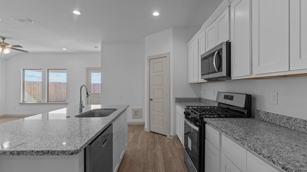 Representative furnished interior of a home built from the The Camden by D.R. Horton in Allen Farms, Lubbock (Image 5). Representative furnished interior of a home built from the The Camden by D.R. Horton in Allen Farms, Lubbock (Image 5).