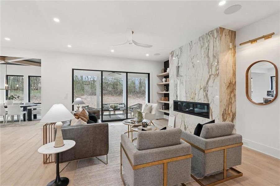 Furnished interior view inside a new home in , Roswell (Image 7).