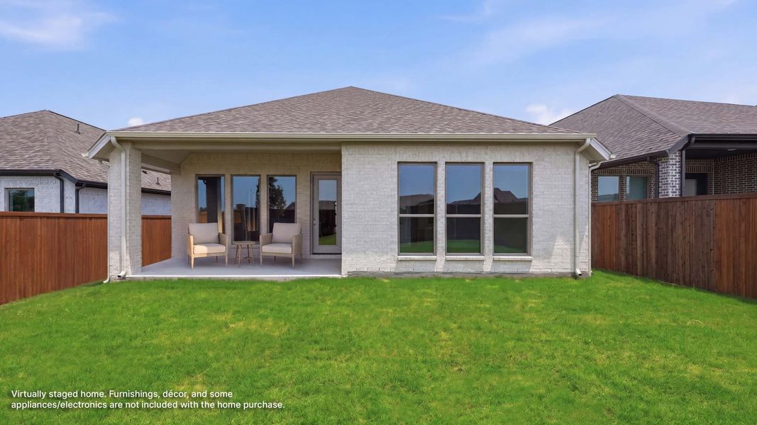 Exterior details and patio area of a home in Devonshire, Forney (Image 3).