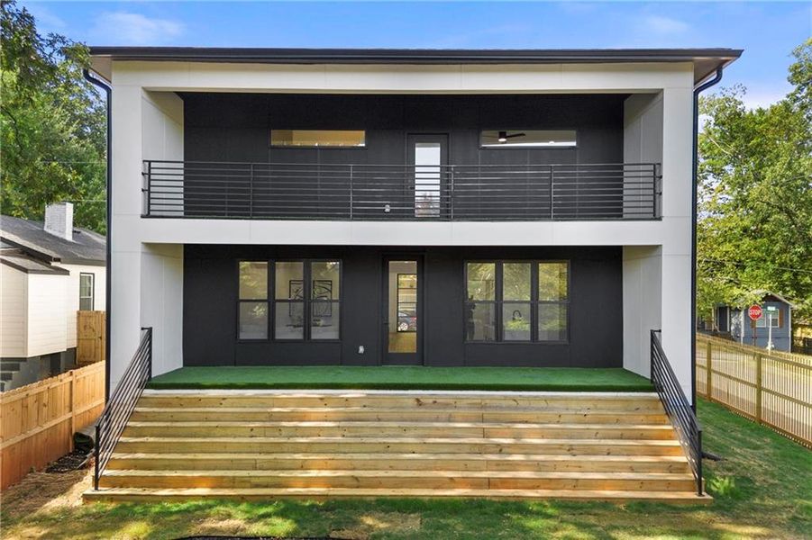 Exterior details and patio area of a home in , Atlanta (Image 28).