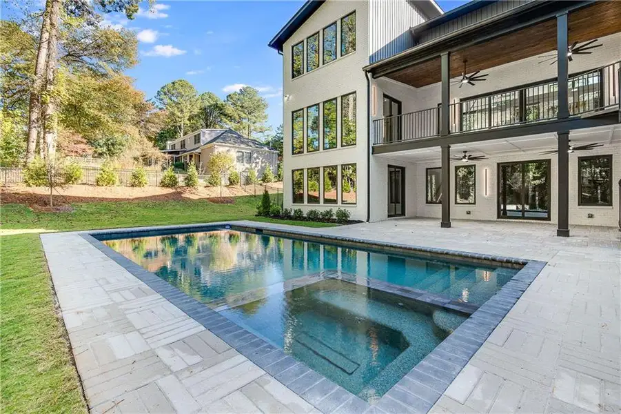 Exterior details and patio area of a home in , Sandy Springs (Image 3). Exterior details and patio area of a home in , Sandy Springs (Image 3).