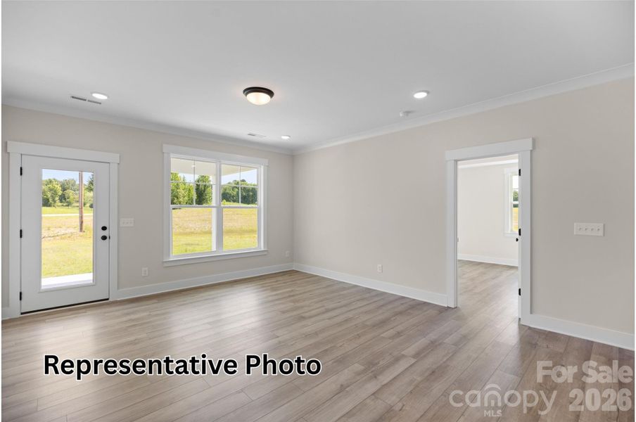 Spacious, unfurnished interior of a new home in Caldwell Forest, Charlotte (Image 13).
