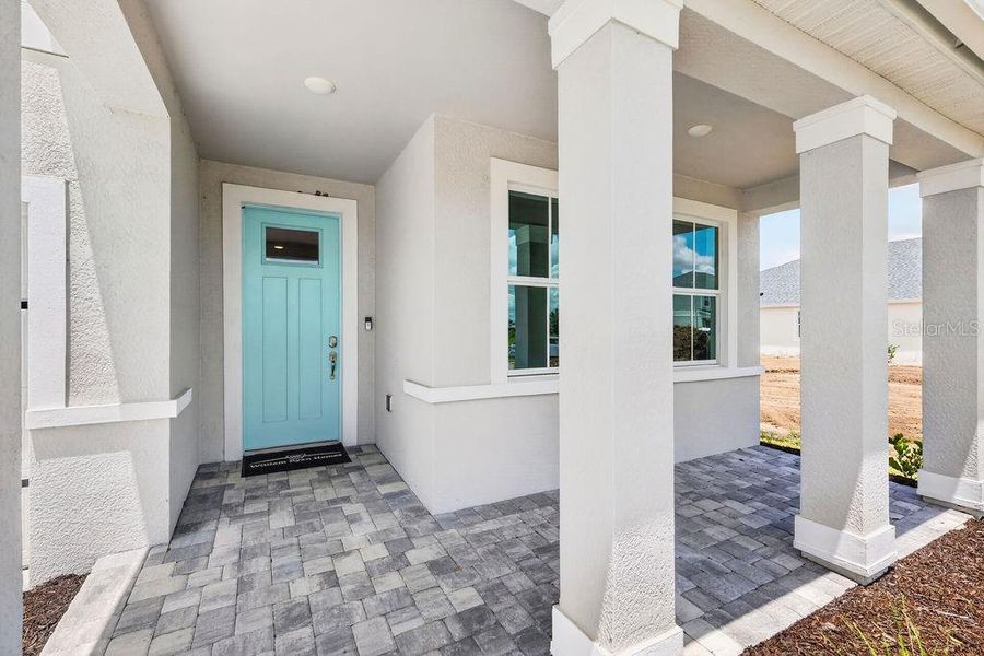 Exterior details and patio area of a home in The Sanctuary – Royal Collection, Punta Gorda (Image 3). Exterior details and patio area of a home in The Sanctuary – Royal Collection, Punta Gorda (Image 3).