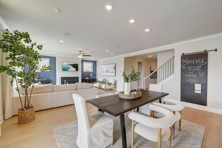 Furnished interior view inside a new home in Dreycott, Lawrenceville (Image 11).