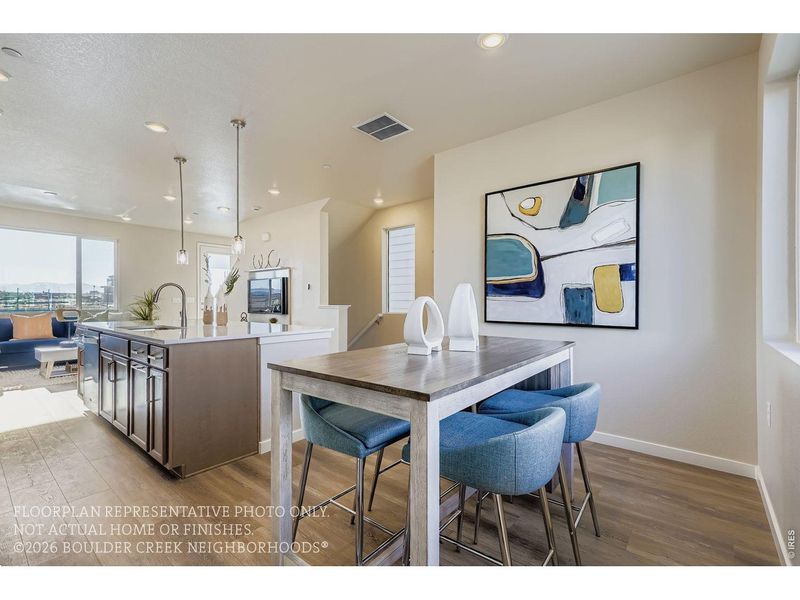 Furnished interior view inside a new home in Baseline, Broomfield (Image 7).