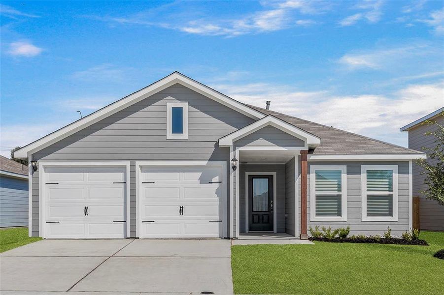 Front exterior of a new home in Vista West, Fort Worth, TX, highlighting curb appeal (Image 1).