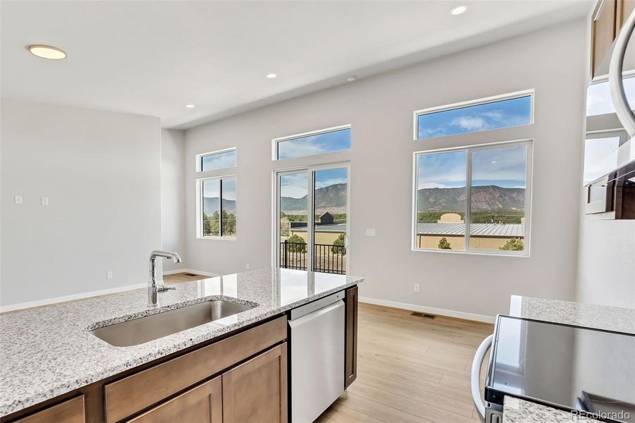 Furnished interior view inside a new home in , Monument (Image 3).