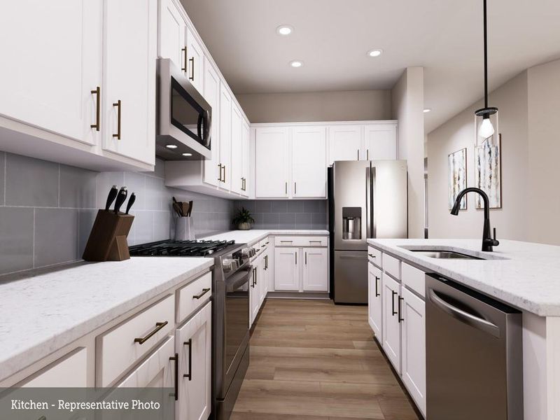 Furnished interior view inside a new home in Austin Point, Richmond (Image 3).