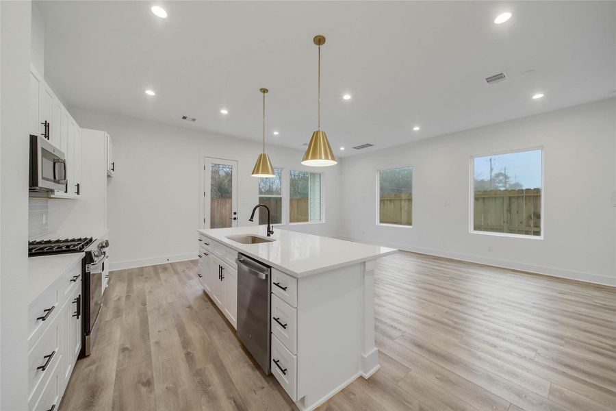 Furnished interior view inside a new home in , Houston (Image 9).