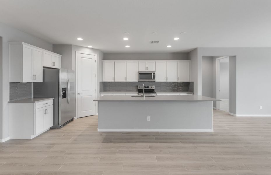 Furnished interior view inside a new home in El Rancho Santa Rosa, Maricopa (Image 10).
