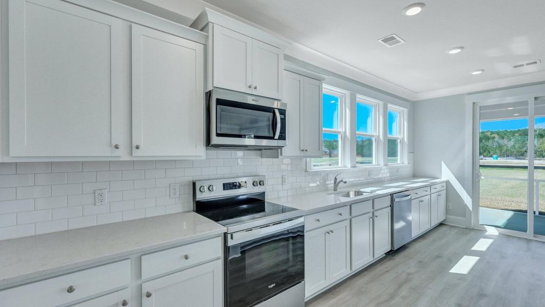 Furnished interior view inside a new home in Berkeley Bay, Ridgeville (Image 18). Furnished interior view inside a new home in Berkeley Bay, Ridgeville (Image 18).