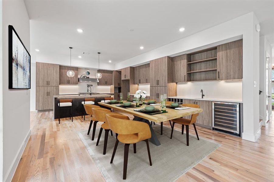 Furnished interior view inside a new home in , Dallas (Image 25).