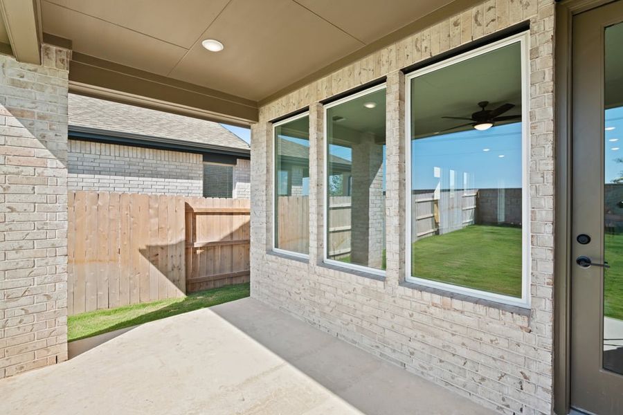 Exterior details and patio area of a home in Flora, Hutto (Image 23). Exterior details and patio area of a home in Flora, Hutto (Image 23).