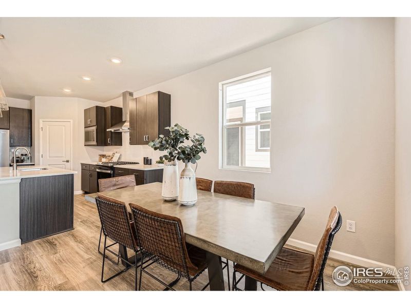 Dedicated dining space Dedicated dining space