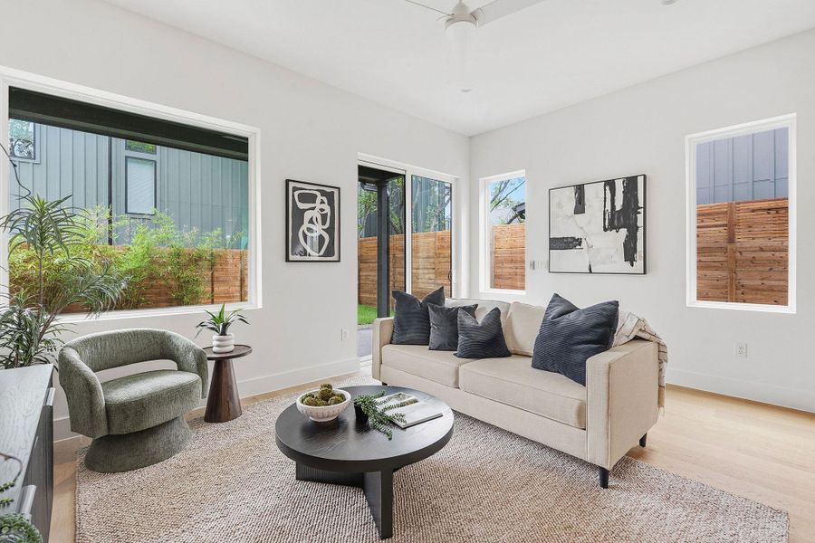 Furnished interior view inside a new home in , Austin (Image 10).