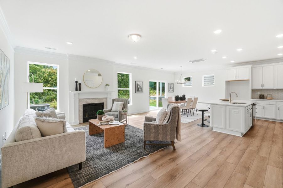Furnished interior view inside a new home in Ashton Park, Monroe (Image 7).