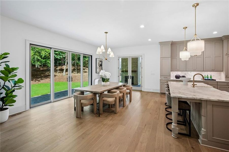 Furnished interior view inside a new home in , Atlanta (Image 6).