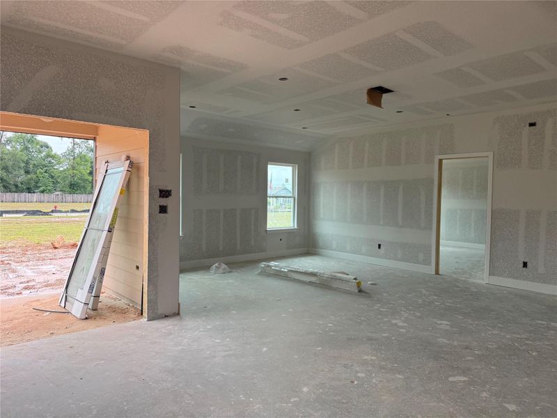 In-progress construction of a new home in Crockett Meadows, Conroe, TX (Image 6).