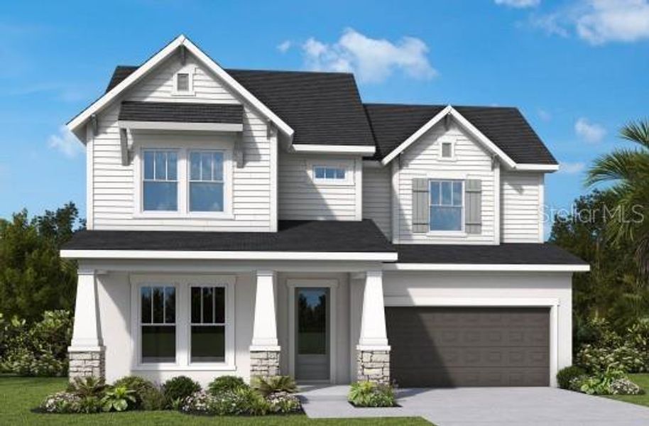 Front exterior of a new home in , Tampa, FL, highlighting curb appeal (Image 1).
