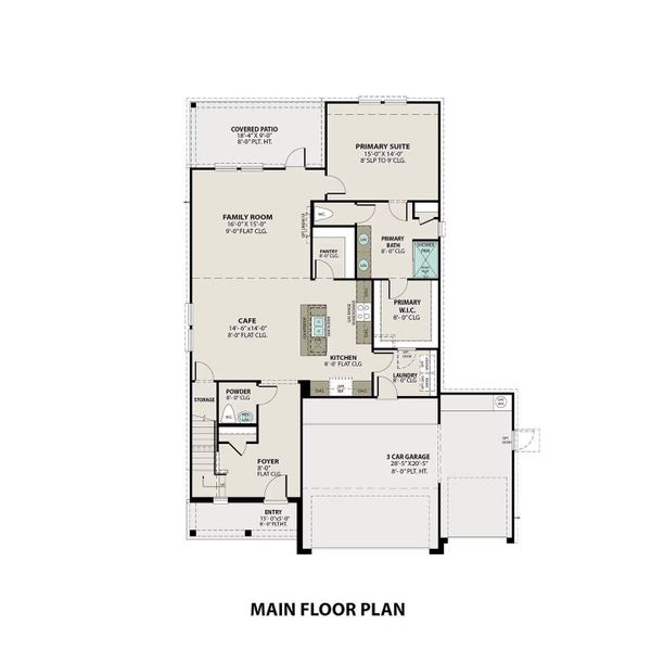 2D floor plan layout of this home in River Ranch Meadows, Dayton, TX (Image 3).