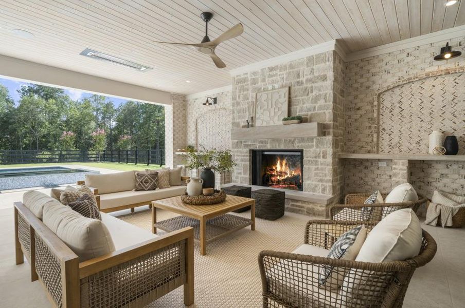 Furnished interior view inside a new home in , Alpharetta (Image 54).